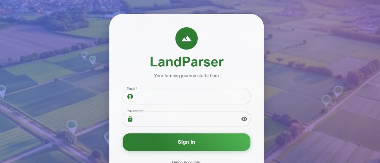 Map-based land boundary detection product view